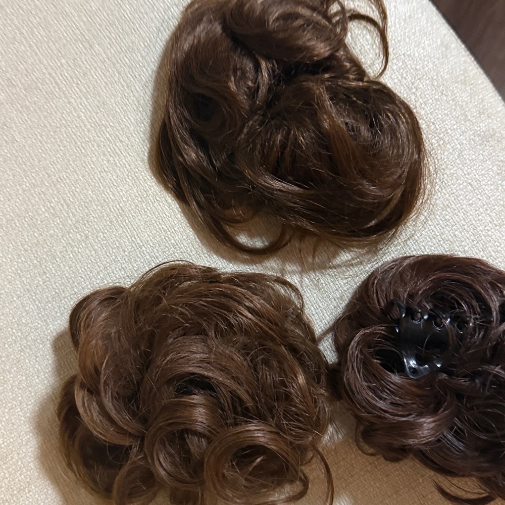 Elegant Brown Hair scrunchie - Picture 3 of 3